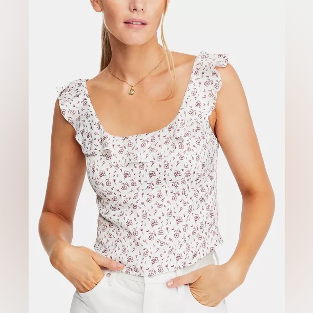 Free People Stay With You Floral Blouse